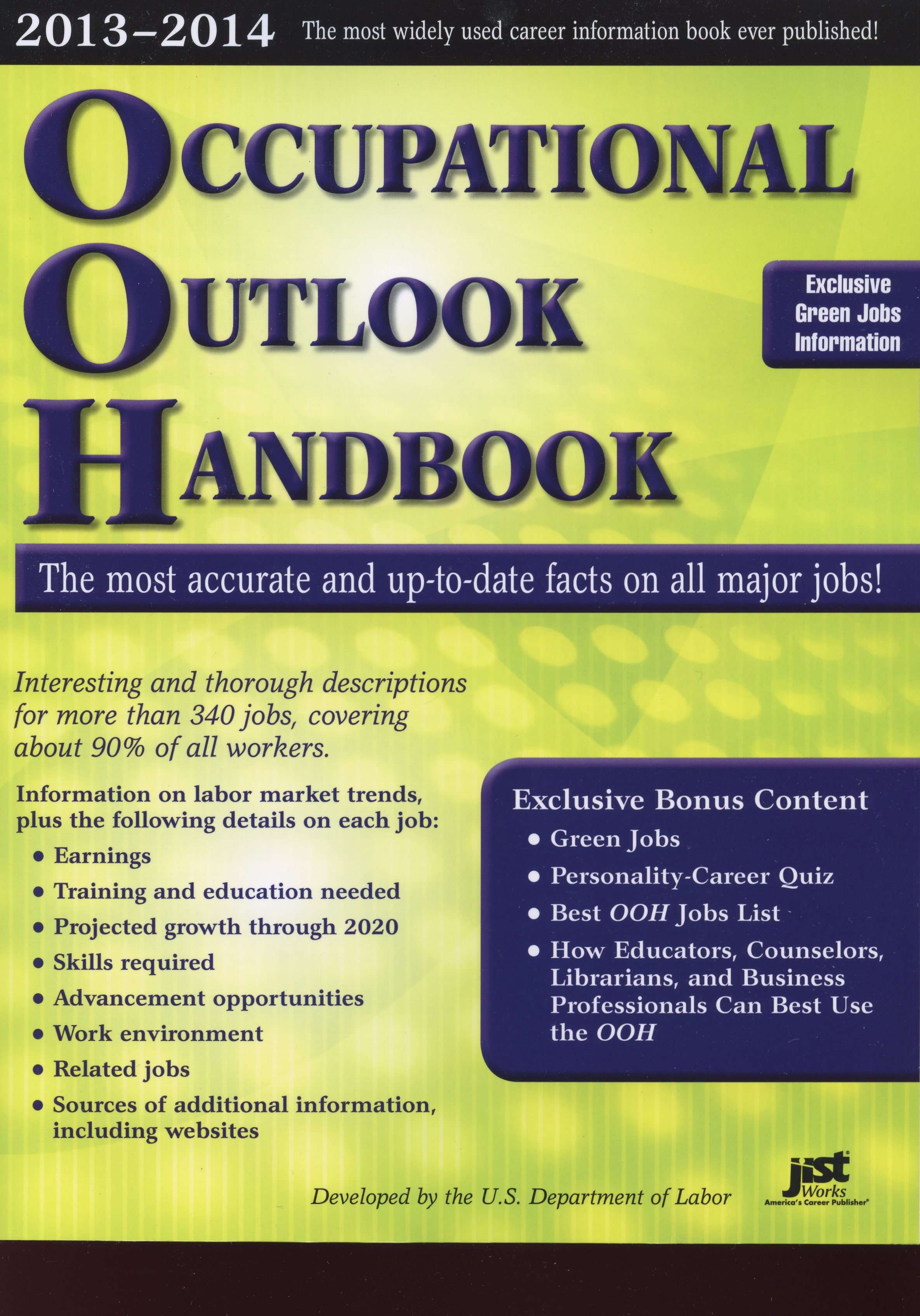 Title details for Occupational Outlook Handbook 2013-2014 Edition  by US Dept of Labor - Available